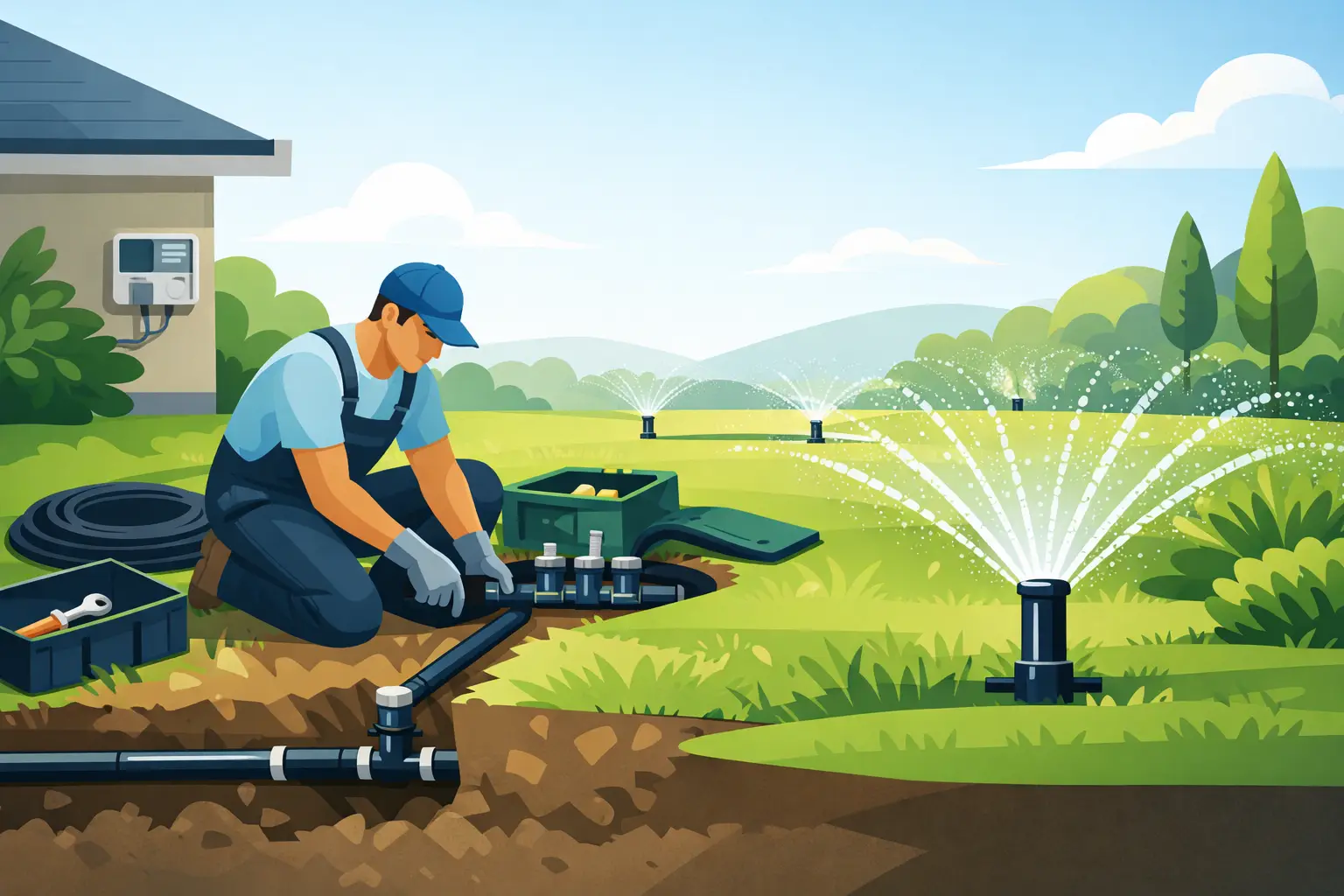 Custom Sprinkler System Installation That Lasts