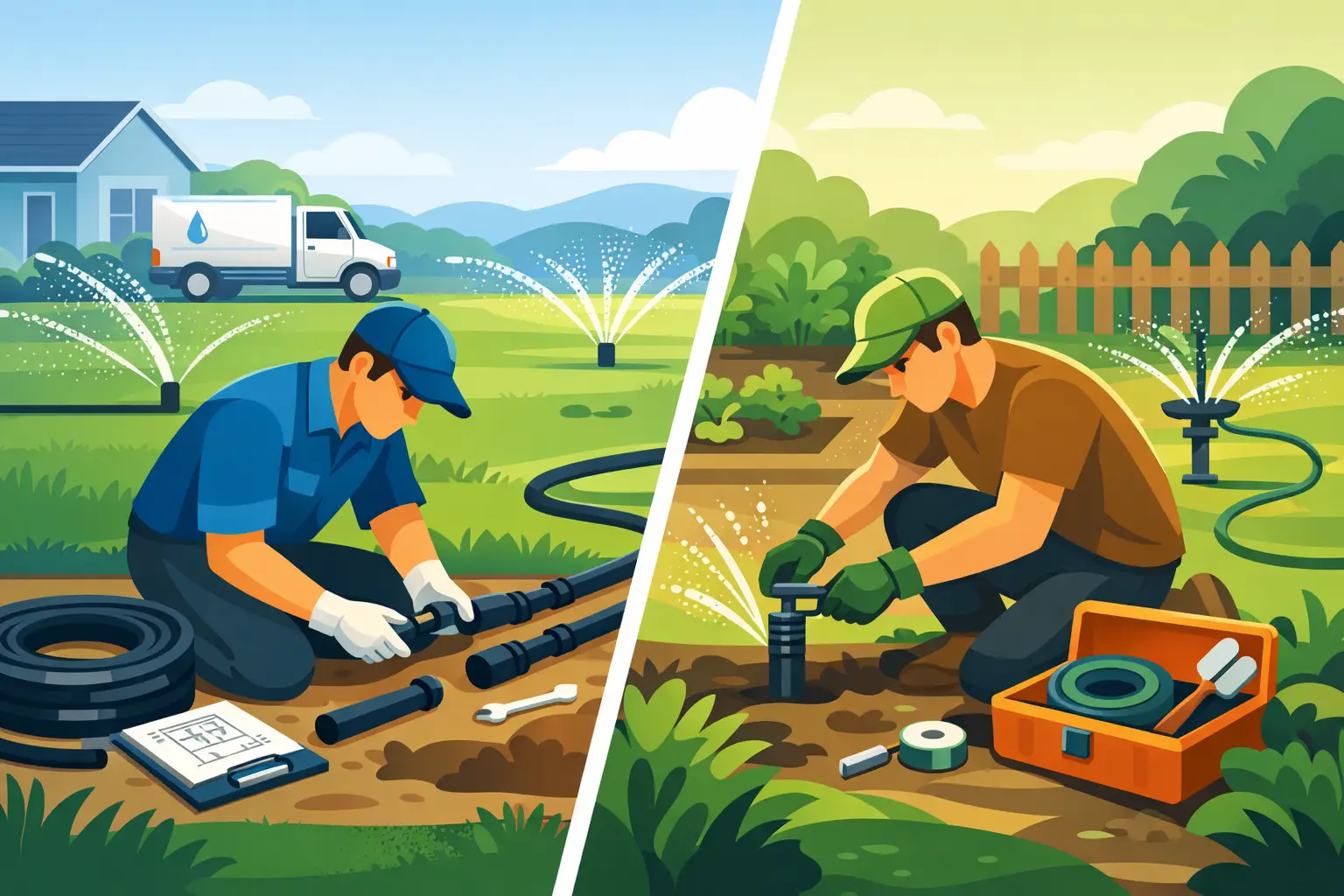 Professional Versus DIY Irrigation: What Pays Off?