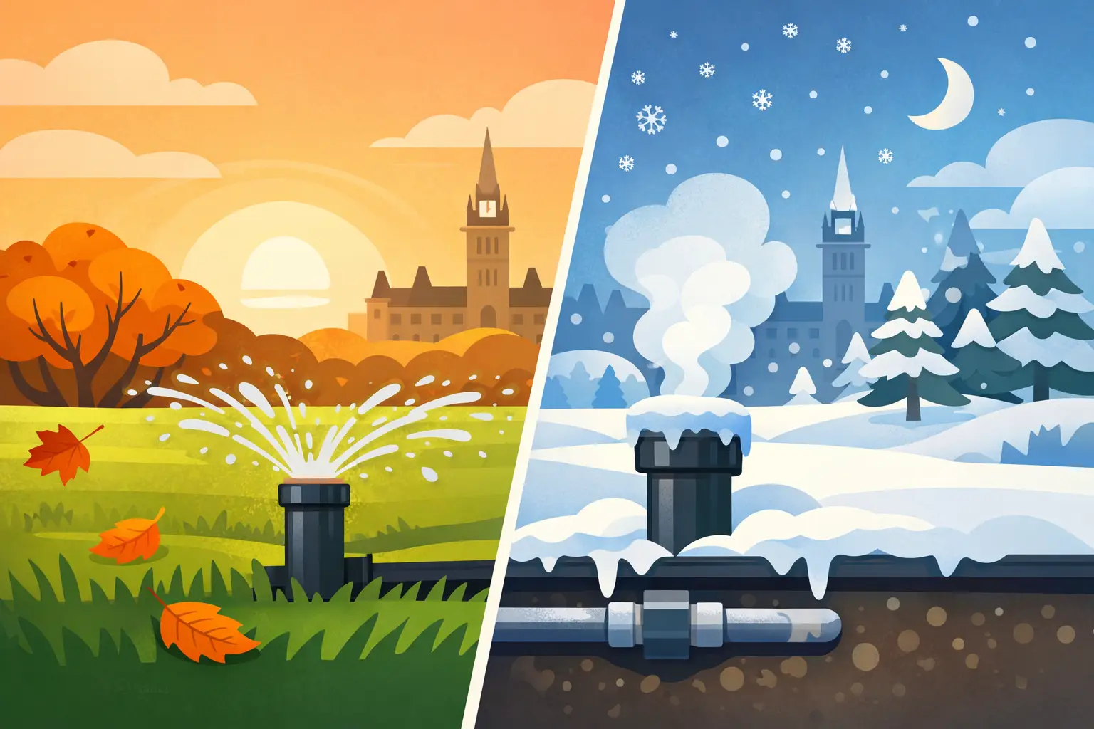When to Winterize Sprinkler System in Ottawa