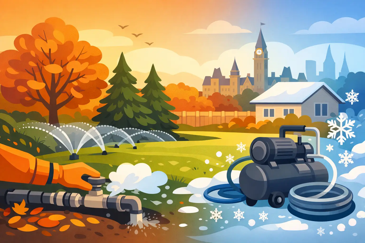 Fall Irrigation Winterization Service for Ottawa