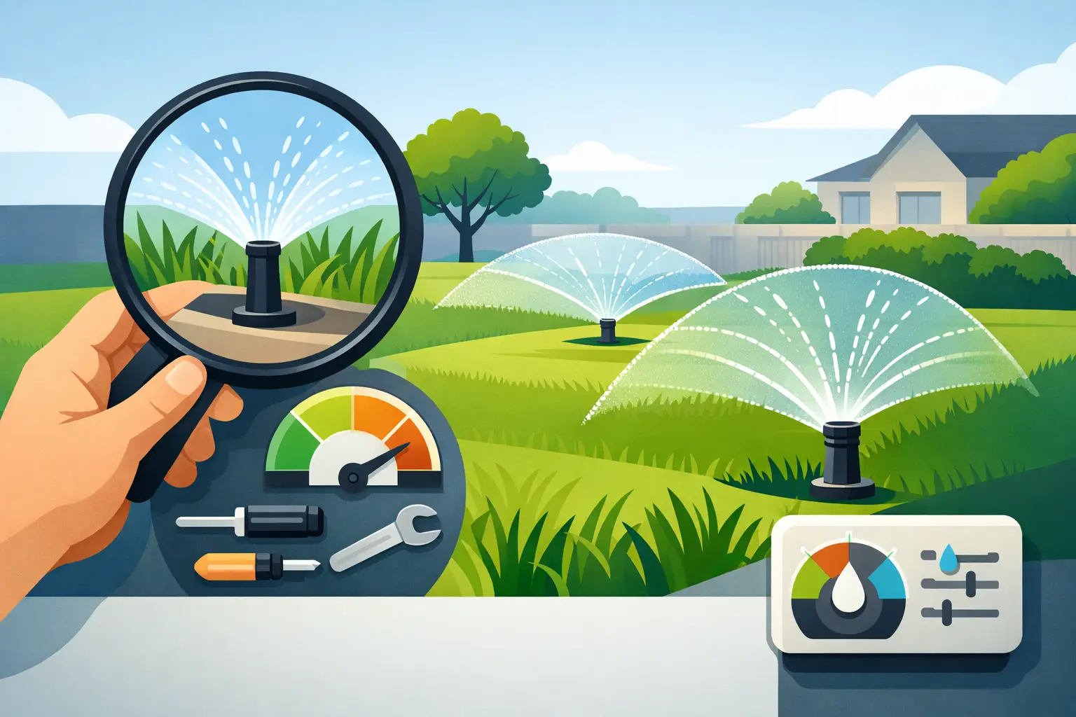 How to Calibrate Sprinkler Zones for Lawns